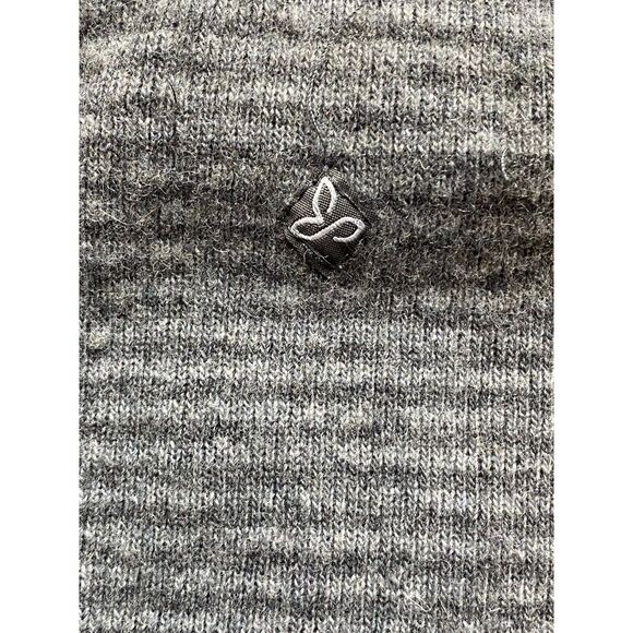 Prana Sweater Womens Small Gray Lucia Funnel Nylon Wool Blend Outdoor Drawstring - Picture 9 of 12
